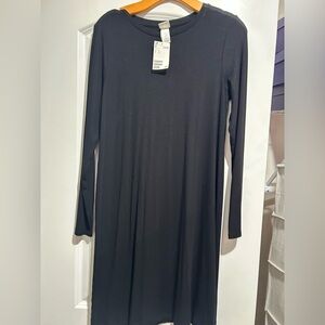 H&M Black Long Sleeve Dress size M